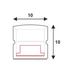 NEON FLEX SOLDER ON POWER FEED WITH SILICONE END EXIT POWER FEED.