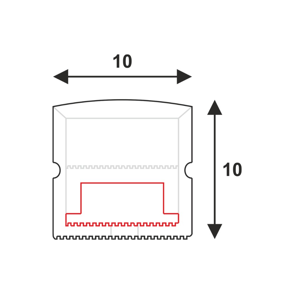 NEON FLEX SOLDER ON POWER FEED WITH SILICONE END EXIT POWER FEED.
