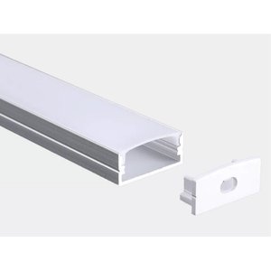 LL28 - LARGE CORNER MOUNT ALUMINUM CHANNEL FOR LED FLEXIBLE STRIP - 1M (3.28') LENGTH