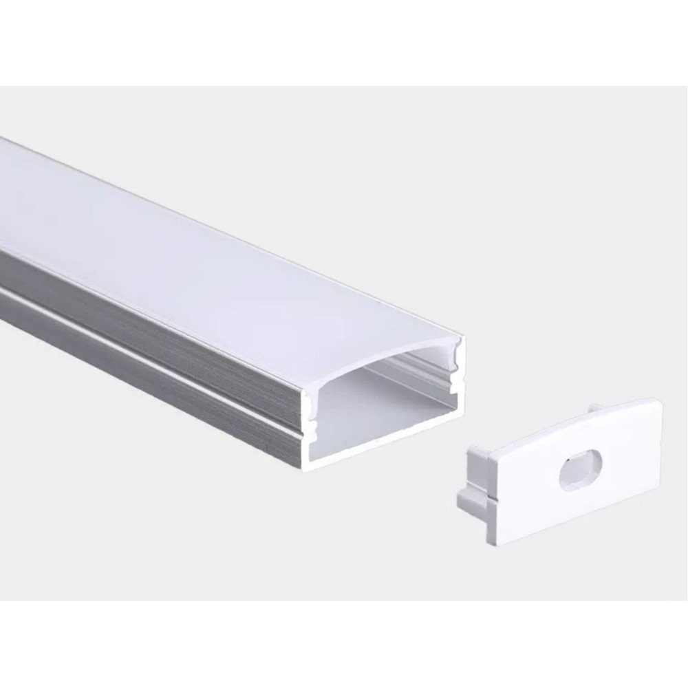 LL9D - LIGHT DEGREE ADJUSTABLE ALUMINUM CHANNEL FOR LED FLEXIBLE STRIP - 1M (3.28') LENGTH