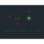 RD34 2-WAY ROUND TRIM FOR INGROUND LED LIGHT - BRUSHED STAINLESS STEEL