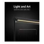 UC-12 - SOUS-ARMOIRE - 12 POUCES - 120V - 5W - 380 LUMENS - BOUTON 30/40K - CETL - CRI90. DIMMABLE. 12 X 31/2 X 1.