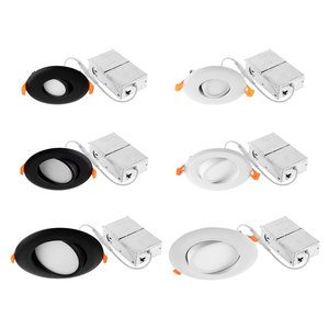 4" 11W RGB Tunable White 2700K-4000K WiFi Directional LED Recessed Light Matte White