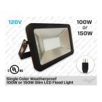SINGLE COLOR SLIM LED FLOOD LIGHT 100W