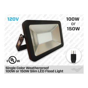 SINGLE COLOR SLIM LED FLOOD LIGHT 100W
