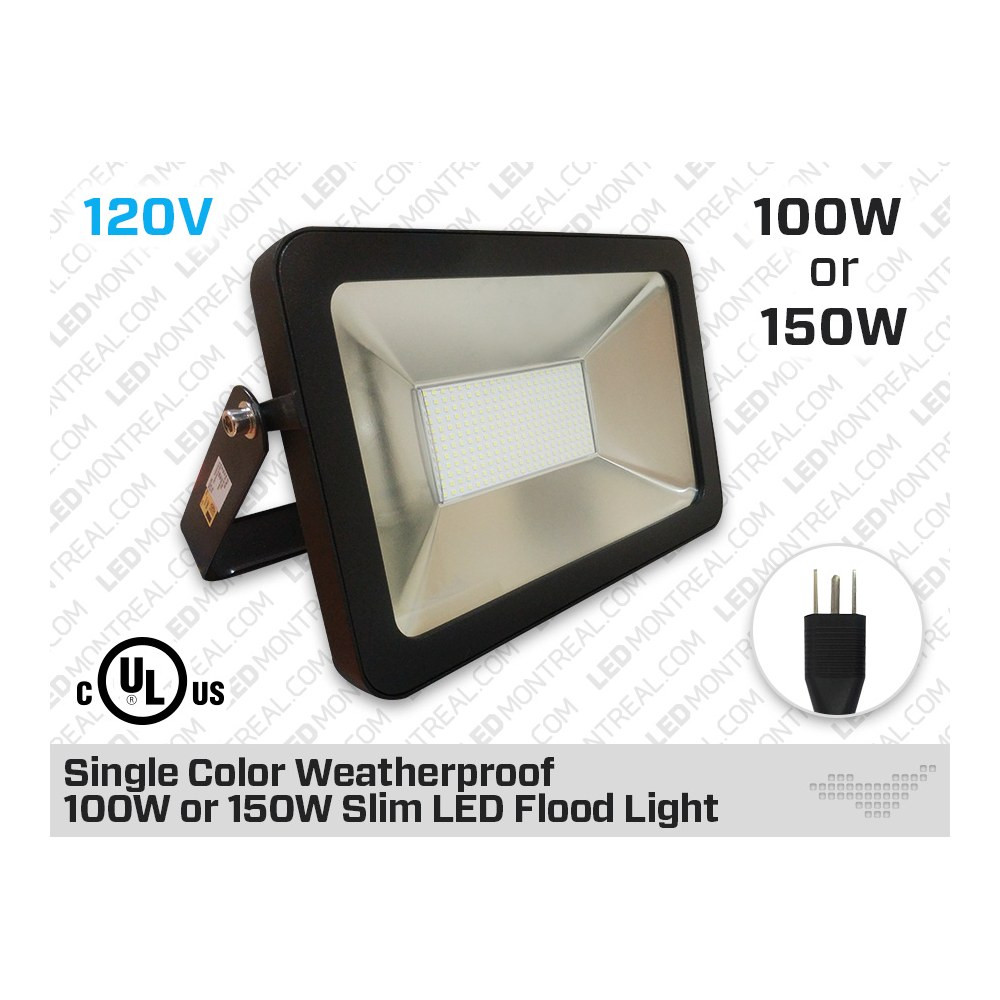 SINGLE COLOR SLIM LED FLOOD LIGHT 100W