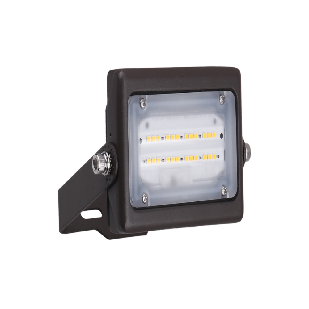 FLM02 MINI PROJECTEUR LED - LUMIÈRE D'INONDATION/ZONE - 15W - 4000K - 120-277V - BRONZE