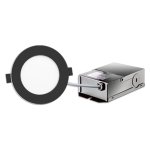 FLP3-8W-30/40K - ROND - LED 8W - 550 LUMENS - BOUTONS DE SÉLECTION 30K OU 40K - ANGLE DE FAISCEAU DE 110°. 3 1/2