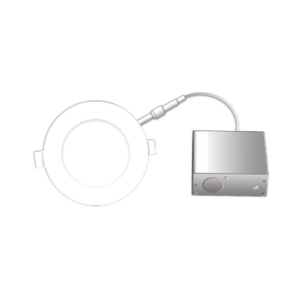 FLP3.5-8W-30K - ROUND - LED 8W - 550 LUMENS - BEAM ANGLE OF 110°. 41/4 DIAM. X 5/8 H. HOLE