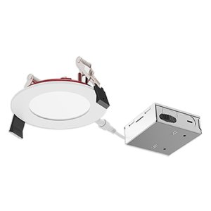LUMINAIRE LED ROND ENCASTRÉ 10W 750LM 4000K ACIER BROSSÉ – LUMIFARO FLP4-10W-40K-BS
