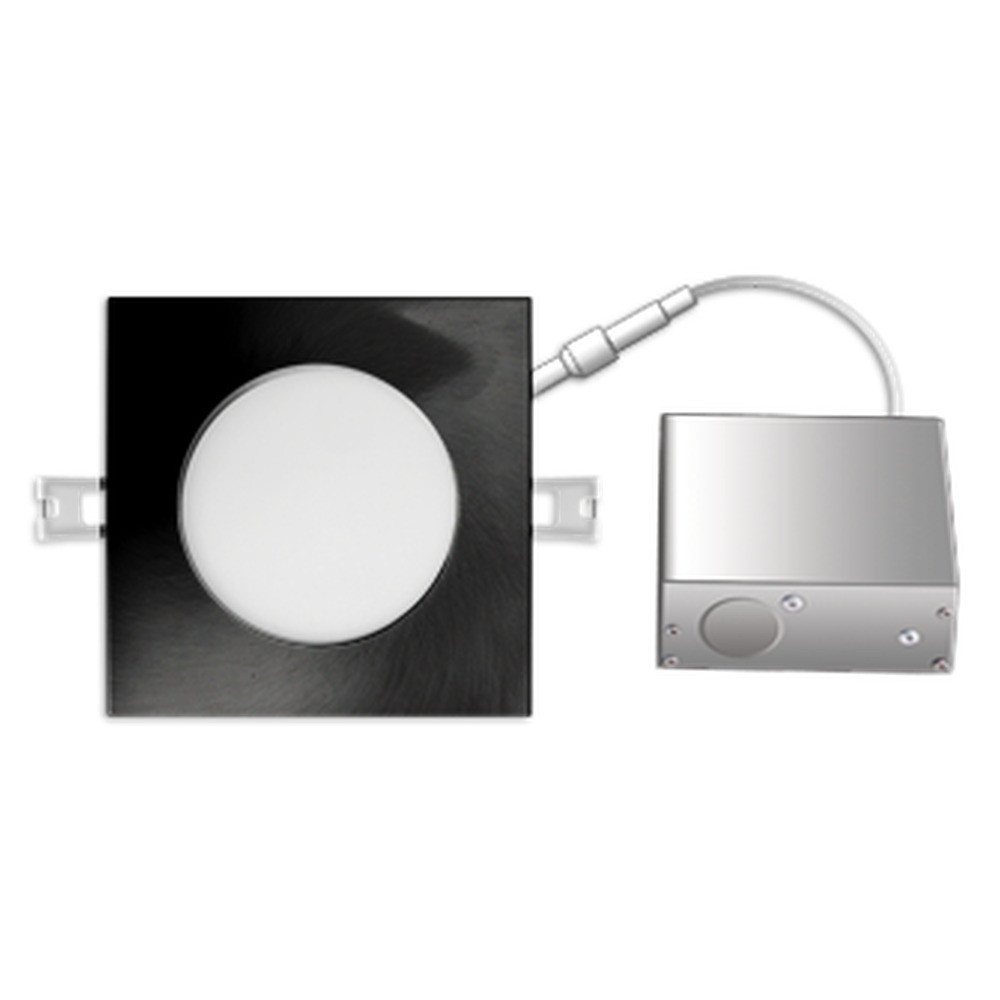 FLP4SG-10W-30/40K - CARRÉ - ORIENTABLE - BOUTONS DE SÉLECTION 30K OU 40K. LED 10W - 750 LUMENS. 47/8 DIAM. X