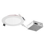 FLP6-13W-30/40K - ROUND, SELECTION SWITCHES 30K OR 40K, LED 13W, 1050 LUMENS. 110° BEAM ANGLE. 7 DIA. X 5/8 H. CUT-OUT 61/4. OPTIONAL PF-614 MOUNTING FRAME