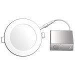 FLP6G-15W-30/40K - ROND - ORIENTABLE - BOUTONS DE SÉLECTION 30K OU 40K - LED 15W - 1100 LUMENS. ANGLE DE FAISCEAU