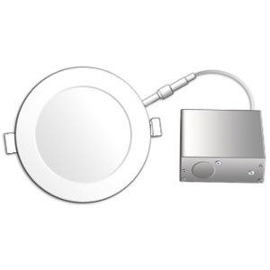 LUMINAIRE ENCASTRÉ LED ROND ORIENTABLE 6 PO 15W 3000K/4000K – FLP6G-15W-30/40K LUMIFARO – BLANC/NOIR