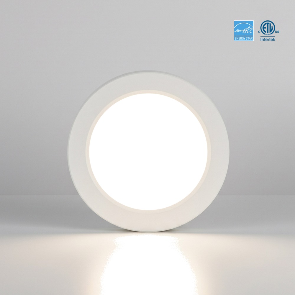 7" FLUSH MOUNTS WITH ADJUSTABLE CCT. 15W - 1000LMNS - 120V TRIAC DIMMING (2700K - 3000K - 3500K - 4000K - 5000K)