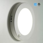 7 INCH LED FLUSH MOUNT WITH BUILT IN MOTION SENSOR.15W - 1000LUMENS - 5CCT - CRI80 - 120V TRIAC DIMMING