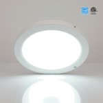 9 INCH LED FLUSH MOUNT WITH BUILT IN MOTION SENSOR.18W - 1500LUMENS - 5CCT - CRI80 - 120V TRIAC DIMMING