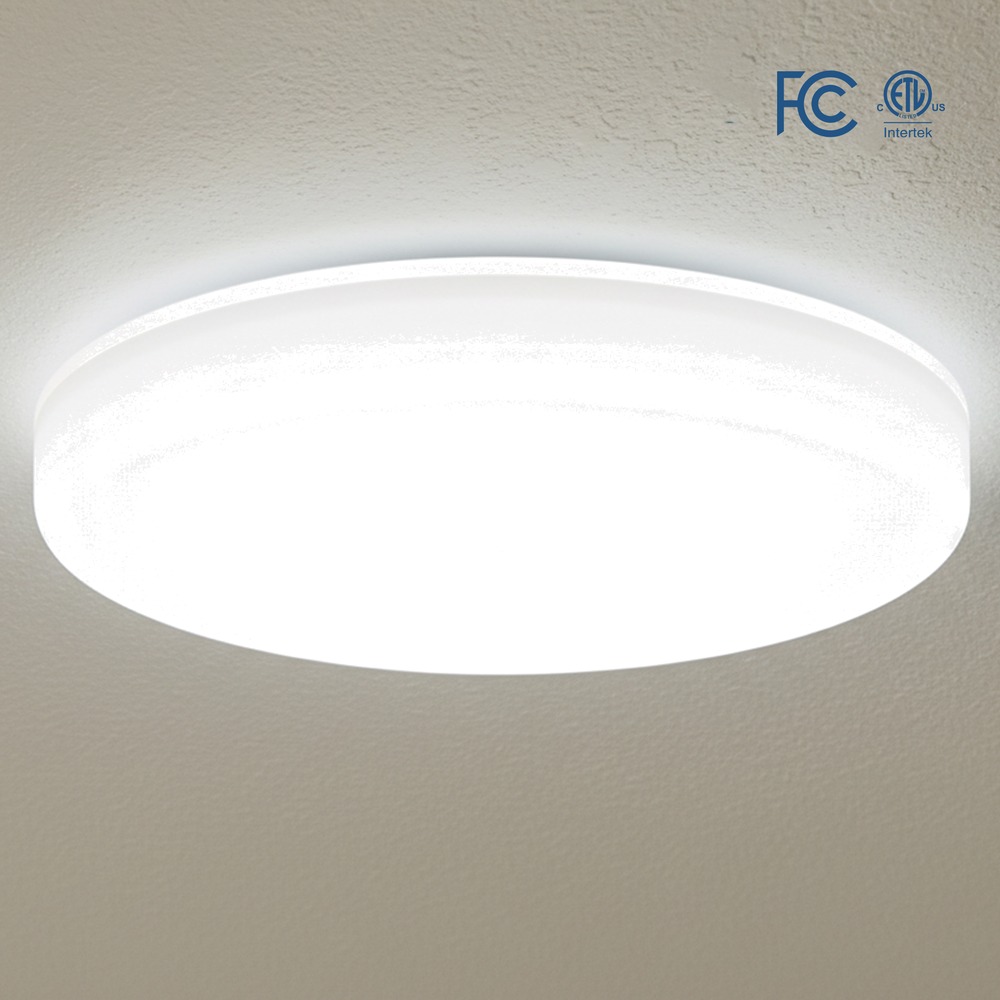 9" FRAMELESS FLUSH MOUNT W/ ADJUSTABLE 5CCT (2700K, 3000K, 3500K, 4000K, 5000K), 35W, 2800 LUMENS, TRIAC DIMMING **NEW ITEM**