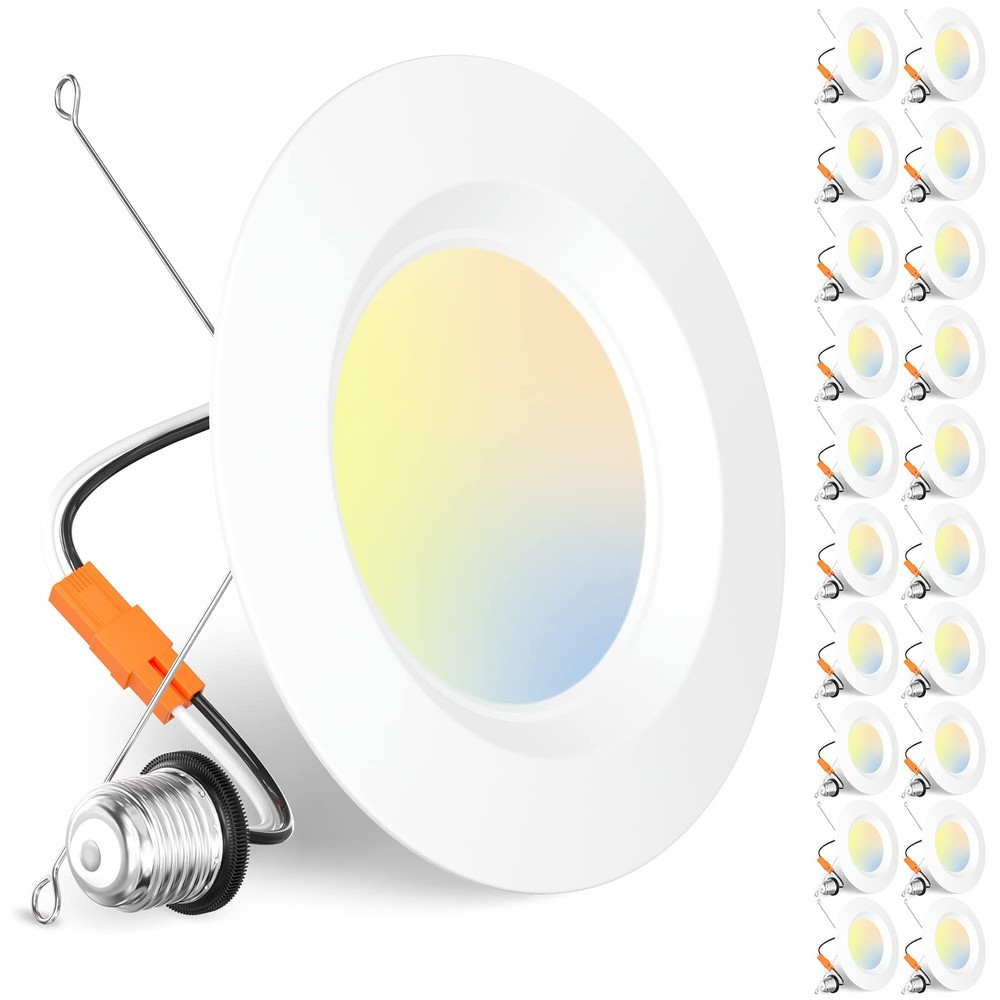 9" FRAMELESS FLUSH MOUNT W/ ADJUSTABLE 5CCT (2700K - 3000K - 3500K - 4000K - 5000K) - 35W - 2800 LUMENS - TRIAC