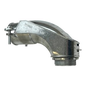 METAL CONDUIT SQUEEZE CONNECTOR 3/8" | 90 DEG | DIE-CAST ZINC | V1