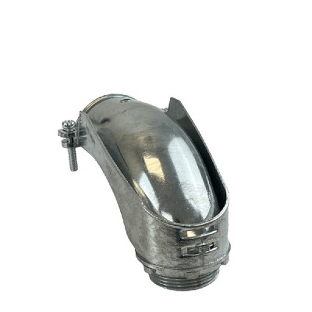 Metal Conduit Squeeze Connector 1" - 90 Deg - Die-Cast Zinc - V1