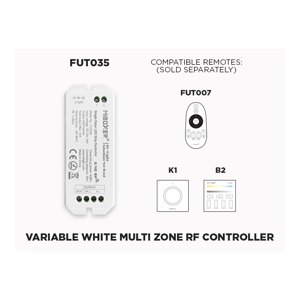 FUT035 1 TO 4 ZONES SELF REPEATING RF CCT VARIABLE WHITE LED CONTROLLER