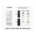 FUT039 - 1 TO 8 ZONES SELF REPEATING RF RGB+CCT LED CONTROLLER