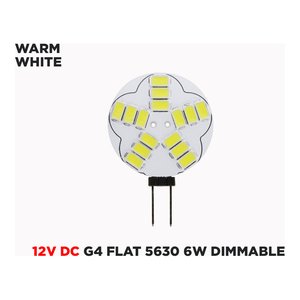 12V DC FLAT G4 5630 DIMMABLE LED BULB