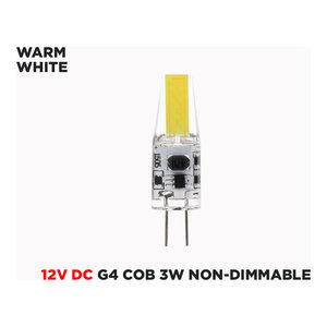 12V DC G4 COB 3W NON-DIMMABLE LED BULB