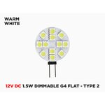 AMPOULES LED G4 PLATES 12V DC 1.5W GRADABLES