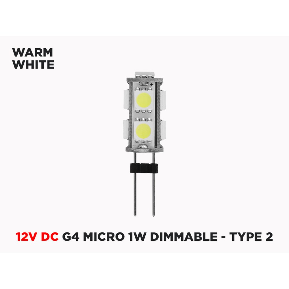 AMPOULE LED GRADABLE 12V DC G4 MICRO 1W