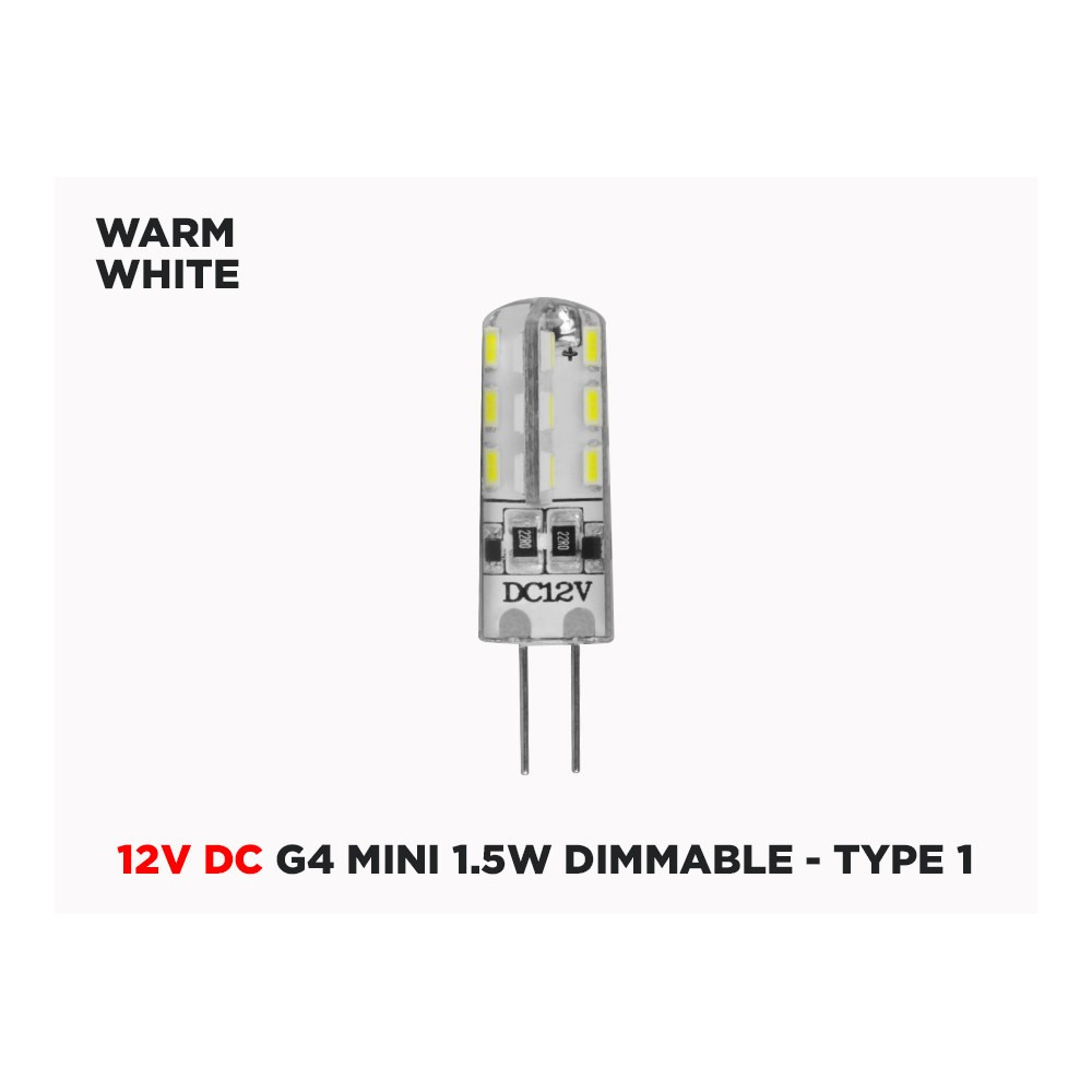 12V DC G4 MINI 1.5W DIMMABLE LED BULB