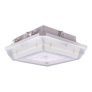 LUMINAIRE DE CANOPÉE LED GCL01 - 45W - 4000K - 120-347V - BLANC - DLC PREMIUM – CSC LED