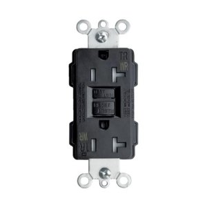 GFCI Safety Outlet - 15 amp - 125V - Black - V2