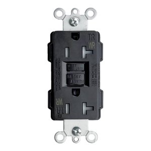 GFCI SAFETY OUTLET | 15 AMP | 125V | BLACK | V2