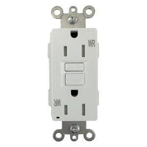 GFCI SAFETY OUTLET | 15 AMP | 125V | WHITE | V2