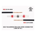 SELF SOLDERING/SEALING WIRE CONNECTOR HP-SST (BAG OF 10)