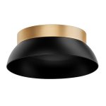 HS/VERS 12" MATT BLACK/GOLD CANOPY TRIM
