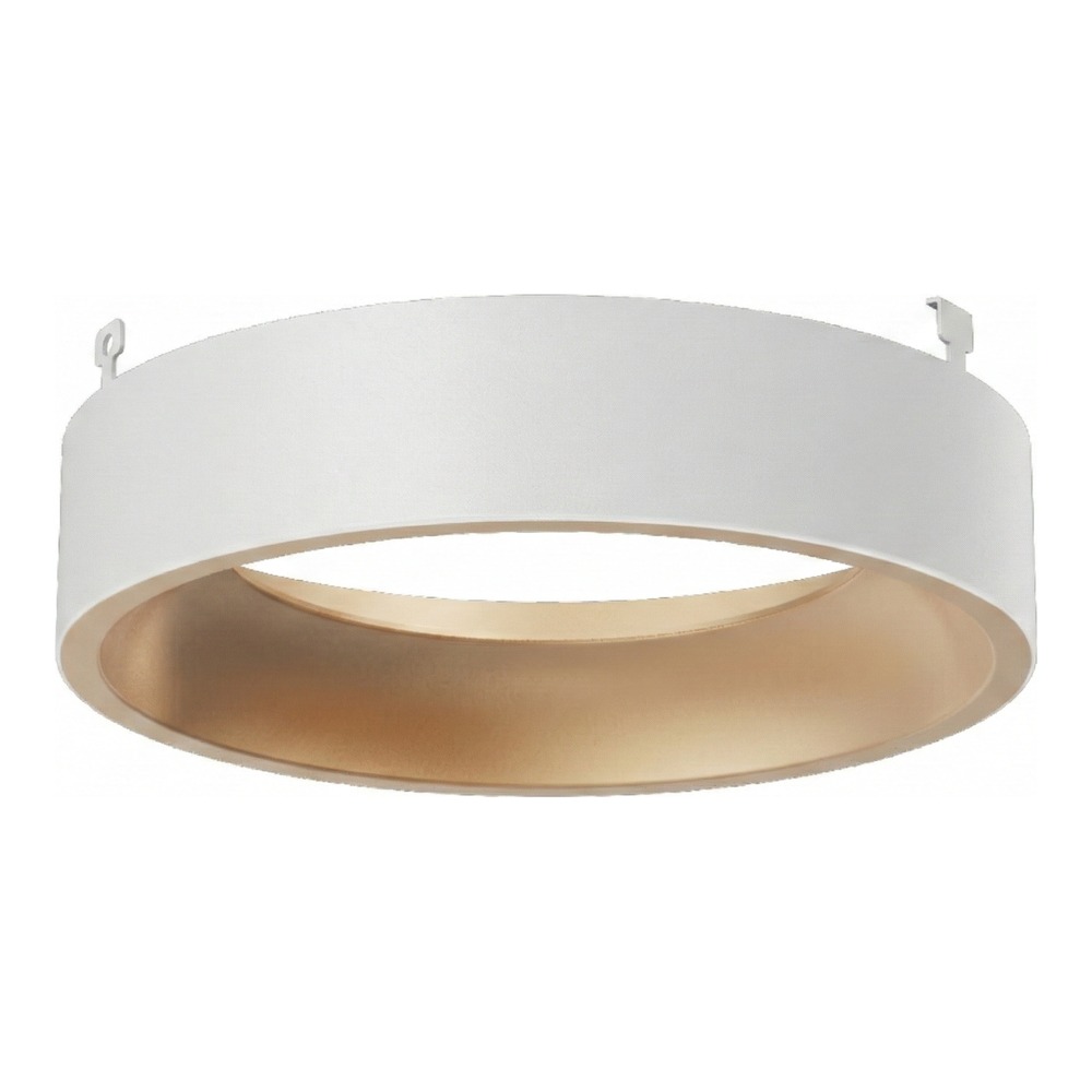 HS/VERS 12" MATTE WHITE/GOLD RECESSED TRIM