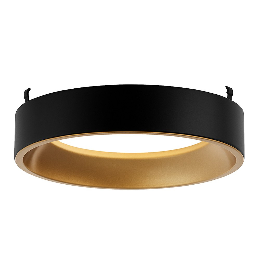 HS/VERS 7" MATT BLACK/GOLD RECESSED TRIM