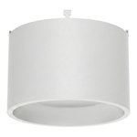 HS/VERS 9" MATTE WHITE/MATTE WHITE CYLINDRICAL TRIM