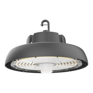 UFO HIGHBAY V2 240-200-150W 120-347V 40K BLACK CLEAR 90 DEG. MOTION DIM 0-10V DLC PREMIUM - DLC ID S-HVNO8P - 33,847 LUMENS