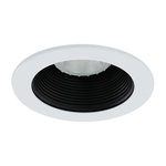 4" TRIM P20 50W - BLACK BAFFLE - WHITE TRIM RING - HV4-TH4001-BK