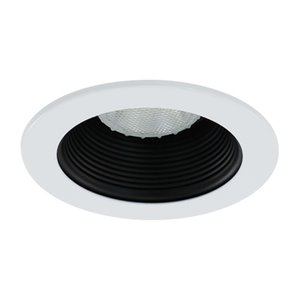 4" TRIM P20 50W - BLACK BAFFLE - WHITE TRIM RING - HV4-TH4001-BK