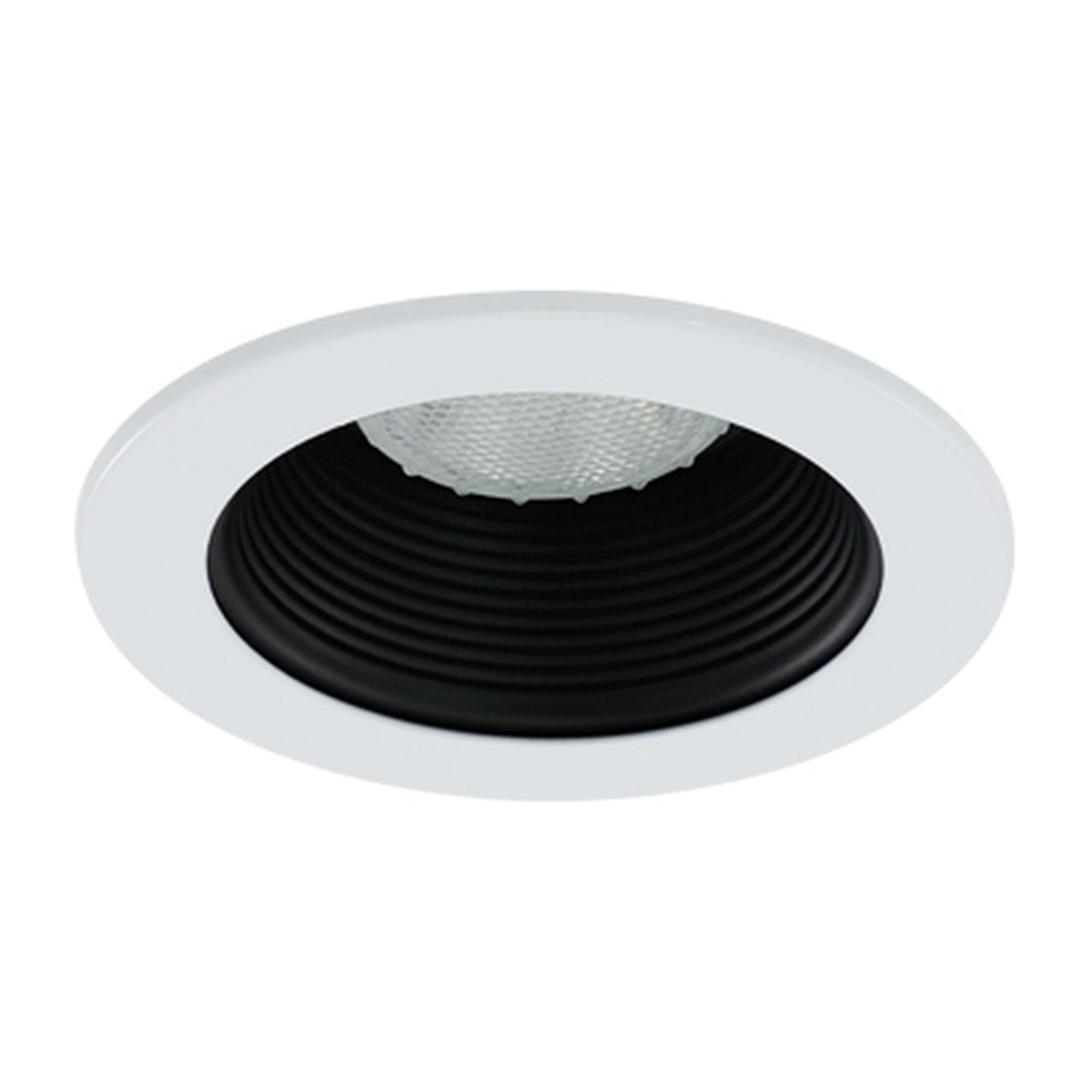4" TRIM P20 50W - BLACK BAFFLE - WHITE TRIM RING - HV4-TH4001-BK