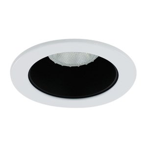 4" TRIM P20 50W - BLACK REFLECTOR - WHITE TRIM RING - HV4-TH4002-BK