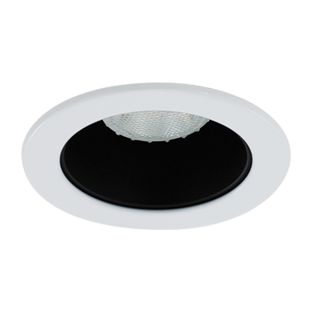4" TRIM P20 50W - BLACK REFLECTOR - WHITE TRIM RING - HV4-TH4002-BK