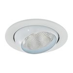 4" TRIM P20 50W - WHITE EYEBALL - WHITE TRIM RING - HV4-TH4004-WH