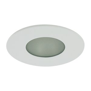 4" TRIM MR16 35W - SHOWER TRIM - MATTE WHITE TRIM RING - HV4-TH4013-FWH