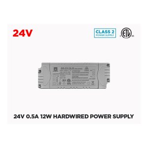 24V DC HARDWIRED LED DRIVER - 12W (0.5A)